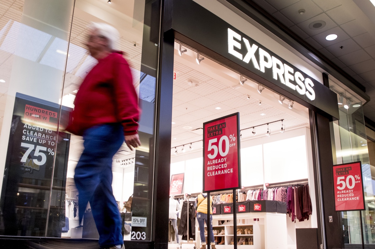 Clothing store Express, a mall favorite, has filed for bankruptcy