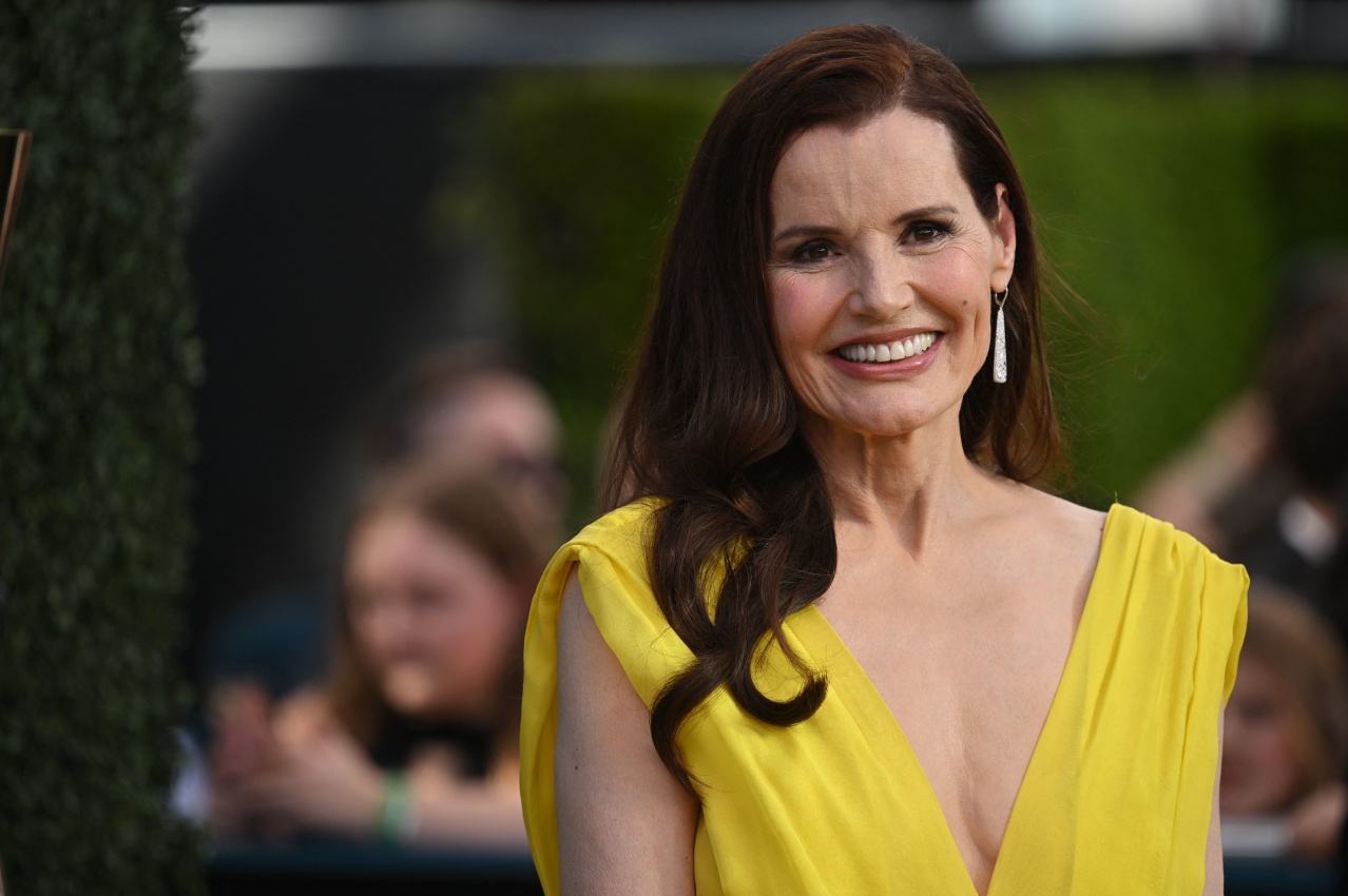 Geena Davis attends the Emmy Awards in Sept. 2022. This month, she spoke with NPR's Morning Edition about her movie career and upcoming memoir.